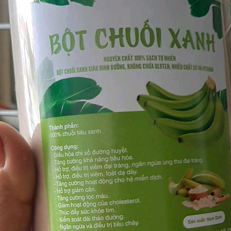 BỘT CHUỐI TIÊU XANH NGUYÊN CHẤT có giấy kiểm nghiệm chất lượng. 3