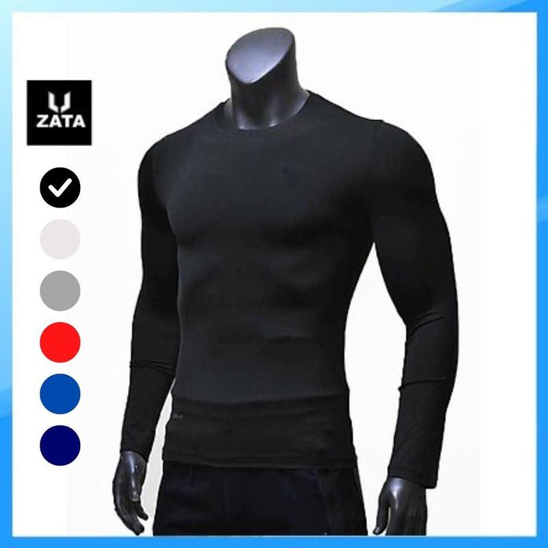 Áo giữ nhiệt nam, áo dài tay nam bóng đá co dãn ôm body ZATA - AGN Sport Thun Trang Phục Tập Gym Đồng