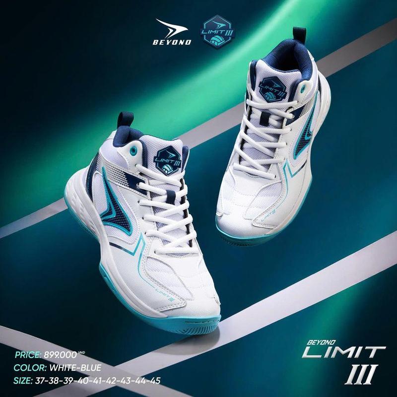 Giày Bóng Chuyền Chính Hãng Beyono Limit 3 | Giày Bóng Chuyền Cày Sân bê Tông Êm Chân Bám Sàn Tốt
