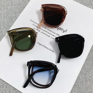 Portable folding open and close sunglasses air cushion nose pad sunglasses summer sunscreen fashion driving personalized sunglasses
