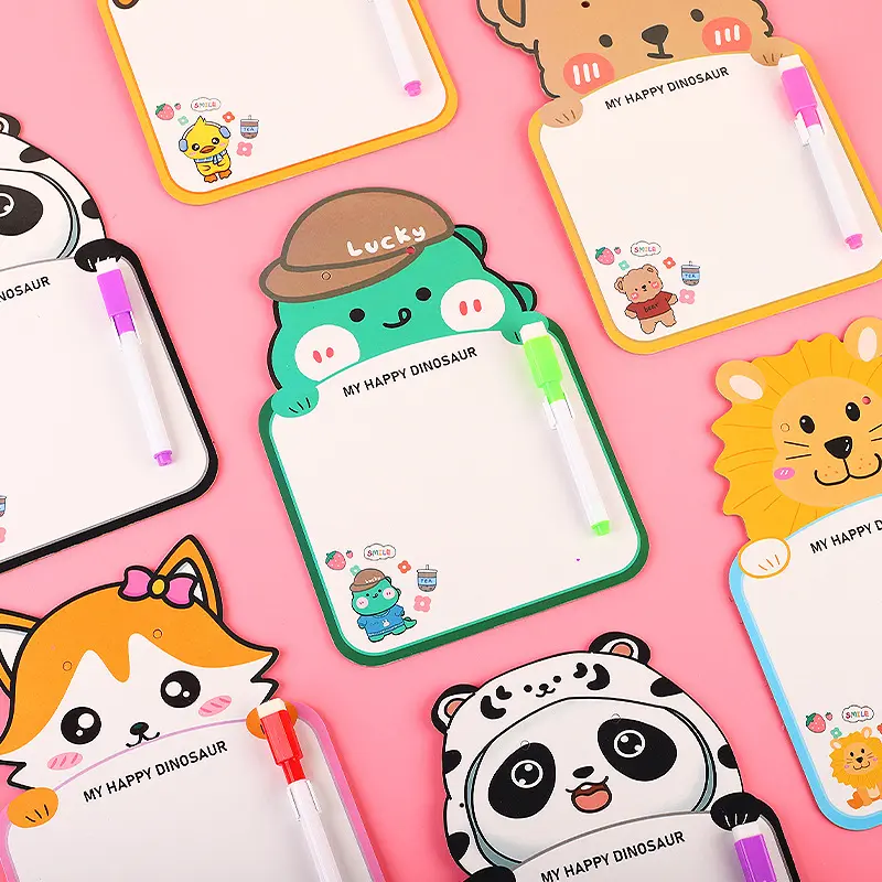 Papan Tulis Belajar Edukasi Anak Karakter Whiteboard Mini Toys Free Spidol Bisa Dihapus HM033 - XOBOX 4