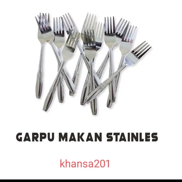 garpu makan stainless steel harga murmer 12pcs