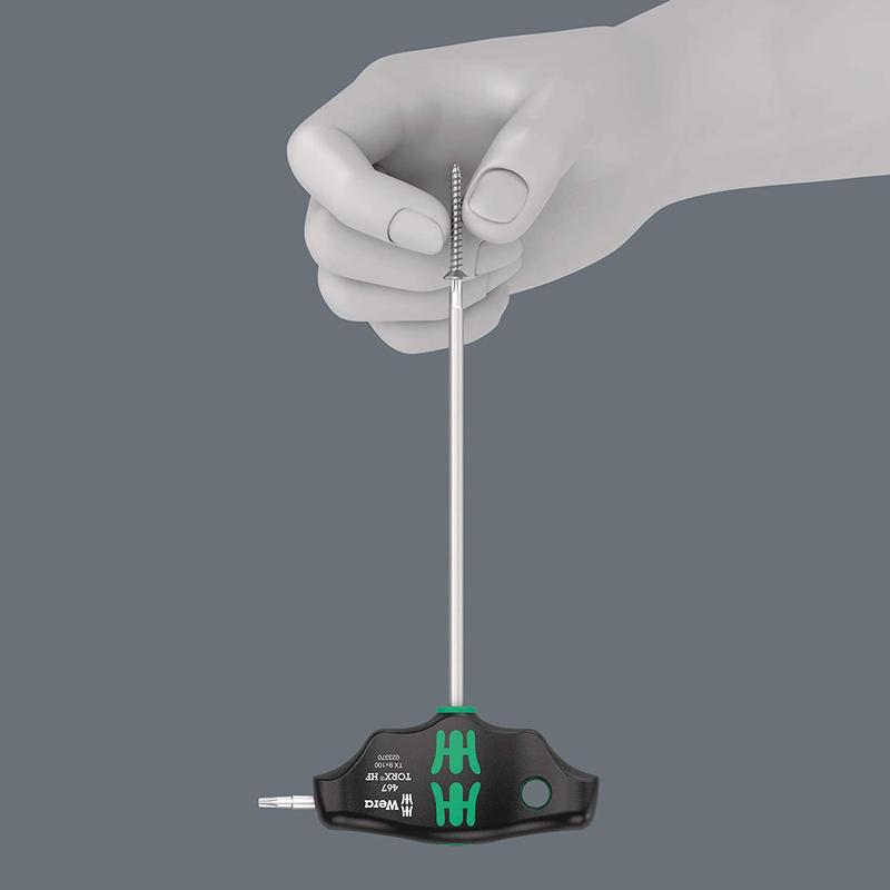Wera 05023376001 - Kunci T Bintang TX 25 x 200 mm 467 TORX HF T-Handle Screwdriver With Holding Function Wera Tools 3