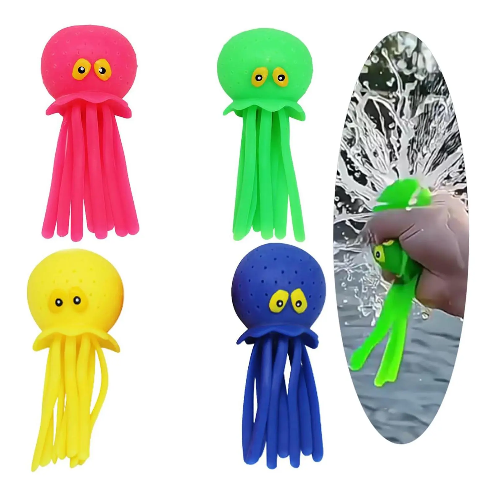 Octopus Design Bath Toy, 1 Count Water Spray Squeeze Toy, Water Spray Toy for Kids, Bathing Toy for Boys & Girls, Fun Gifts for Children