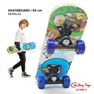 SPEEDS Papan Skateboard Anak Bergambar Papan Luncur Hiburan Olahraga Anak Outdoor 028-2406