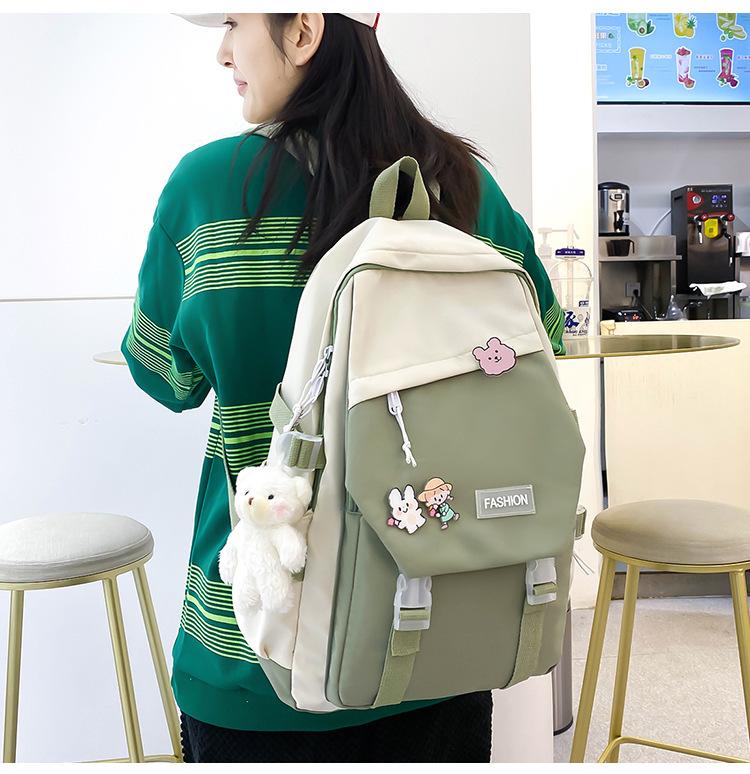 Product Introduction of Ba Lô Unisex, Phong Cách Nhật Bản, Dành Cho Học Sinh, Cặp Sách, Phong Cách Preppy, Túi Đi Chơi Ba Lô Phong Cách Dụng Cụ, Năm 2024 11