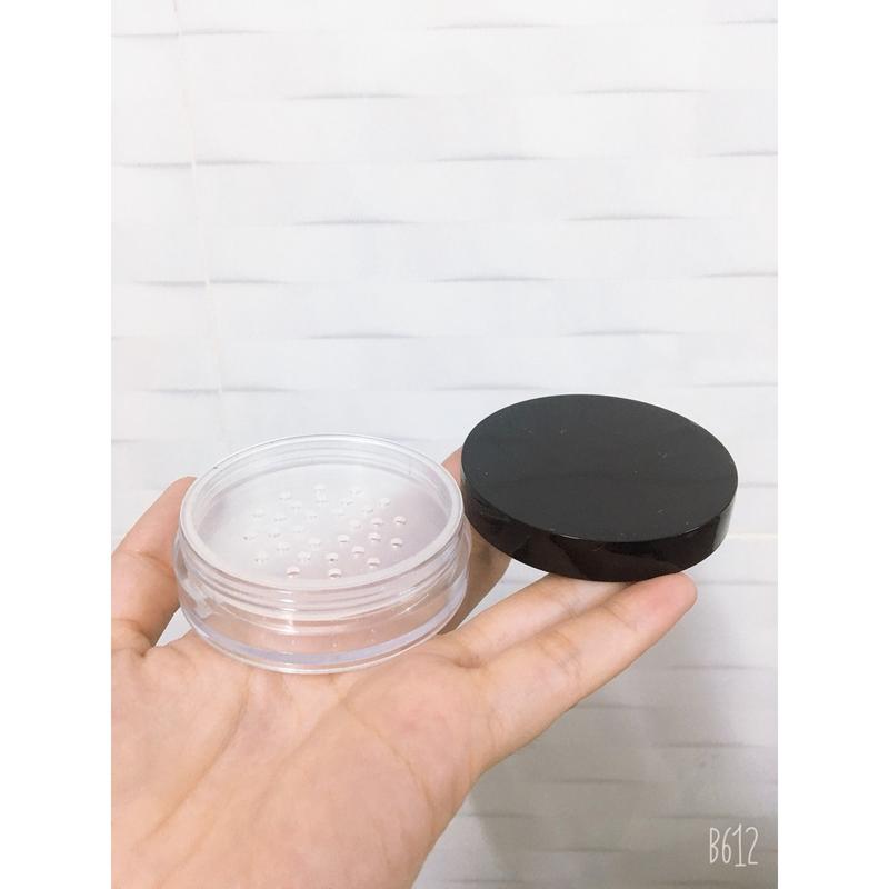 VỎ HỘP PHẤN BỘT + BÔNG PHẤN (HANDMADE) 0