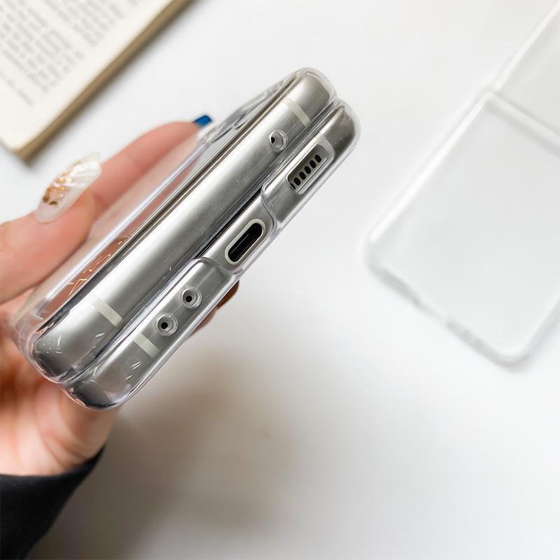Product Introduction of For Samsung Galaxy Z Flip 4 Case Thin Soft Transparent High Clear Hard PC Phone Cases on For Galaxy Z Flip 3 5G ZFlip3 Cover 8