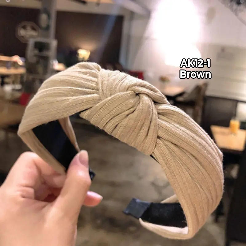 Bando Korea Wanita Dewasa Motif Lucu HeadBand Korea Bandana Kain Import Premium  Anak Aksesoris 5