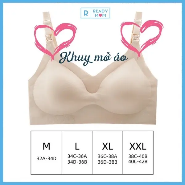 Áo Lót Bầu | Áo Lót Cho Con Bú | Vải Su Mềm Mát | Đệm Rời | Không Gọng | R10 Hàng Trung Quốc