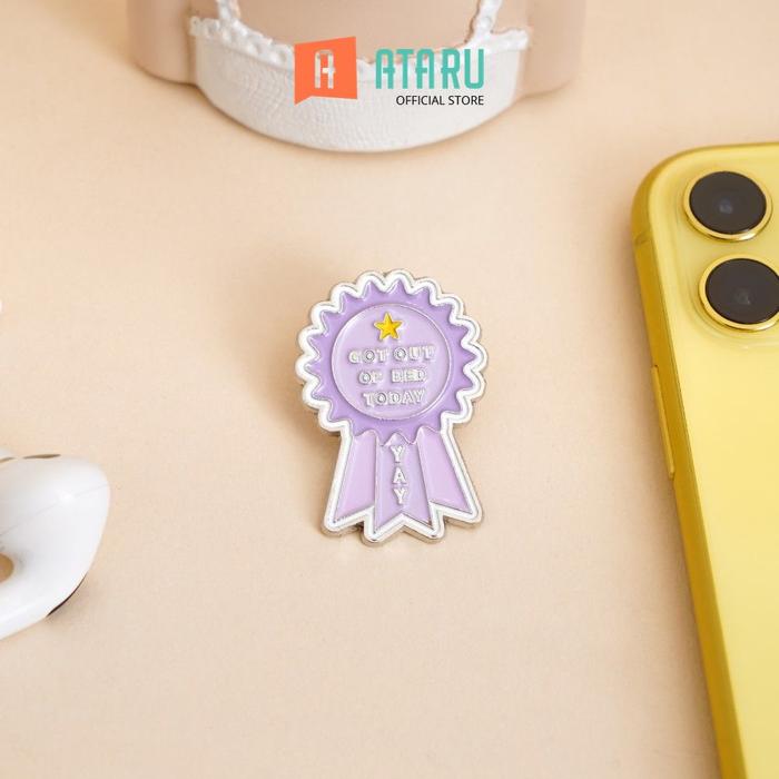 Gambar Ataru Pin Enamel Got Out Of Bed Today Bros Pin Lucu Aksesoris Hiasan Baju Tas Topi Brooch Accessories dari Ataru_NEW Kota Administrasi Jakarta Barat Tokopedia