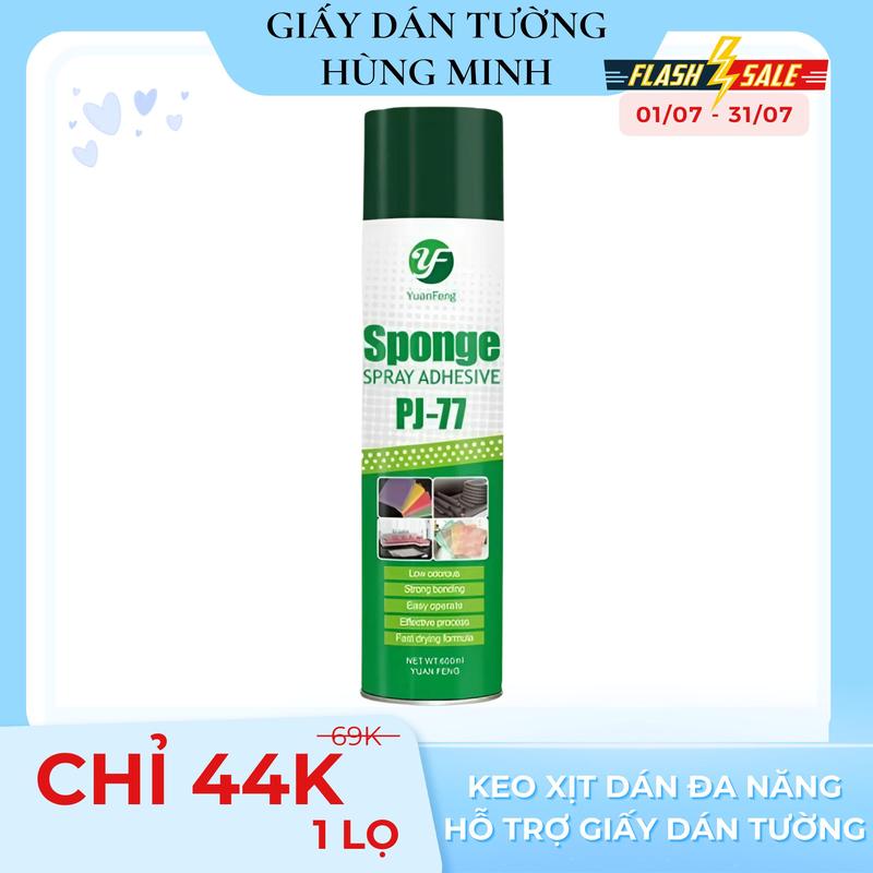 Product Introduction of Keo Xịt Dán Đa Năng Siêu Dính Sponge PJ-77 Hỗ Trợ Xốp Giấy Dán Tường Thi Công Dạng Phun Không Mùi Dung Tích 600Ml Tiện Lợi Dễ Sử Dụng 19