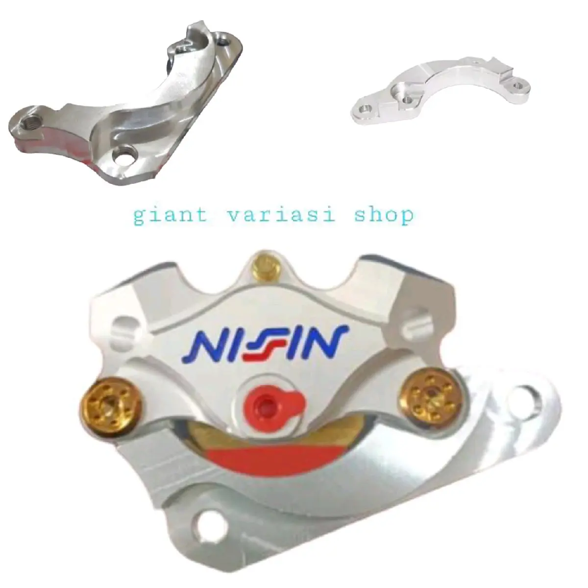 Breket kaliper 2piston 2p brembo nissin full cnc disc standar 200mm PNP mio smile mio sporty mio m3 mio j xeon fino karbu dll