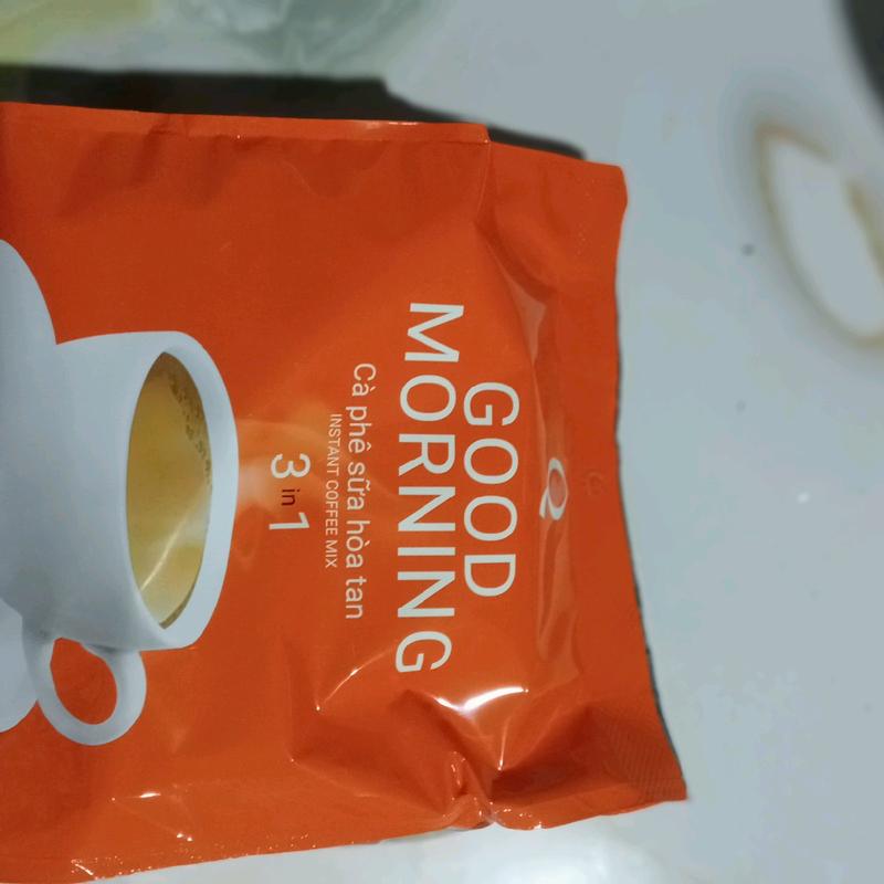 3 bịch cà phê sữa trần quang ( 2 bịch good morning+ 1 bịch cafe ngon) mõi bịch 24 goi 4