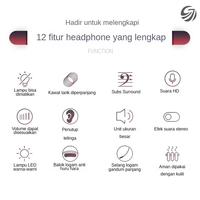Gambar CIJI Headset Gaming Q7 dengan Mikrofon Suara HD Bass Stereo dengan Lampu RGB Noice Cancelling over ear Headphones - PINK dari CIJI.OFFICIAL Kota Tangerang 3 Tokopedia