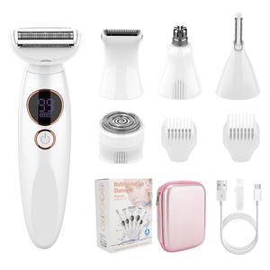 5 in 1 Electric Hair Removal Tool, Rechargeable Portable Hair Removal Machine, Women's Hair Removal Tool for Body, Nose, Face, Eyebrow, Leg, Armpit, Bikini Area