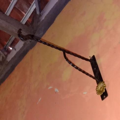 PRABU DKEORASI Cantolan Besi Bunga Pot Taman Hias Termurah Aesthetic | Gantungan Sangkar Burung Besi Dinding | Cantelan Bracket Pot Hanger Baju Gantung 40 - 50 cm 5
