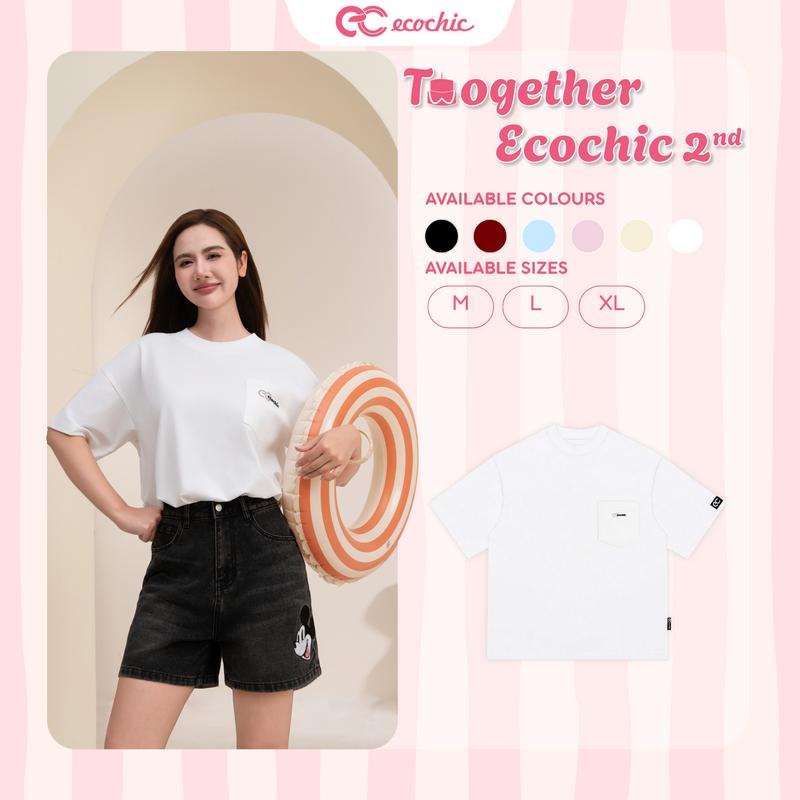 Áo Thun Boxy ECOCHIC Áo Phông Form Boxy Rộng Over Size Local Brand Chính Hãng B176