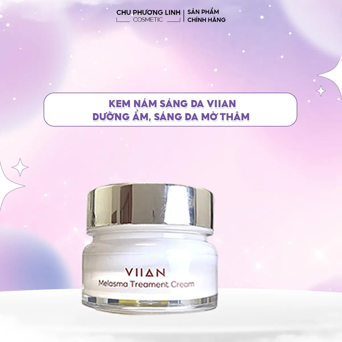 Kem mờ nám VIIAN -Dưỡng trăng, giảm thâm, phục hồi da ban đêm MP27