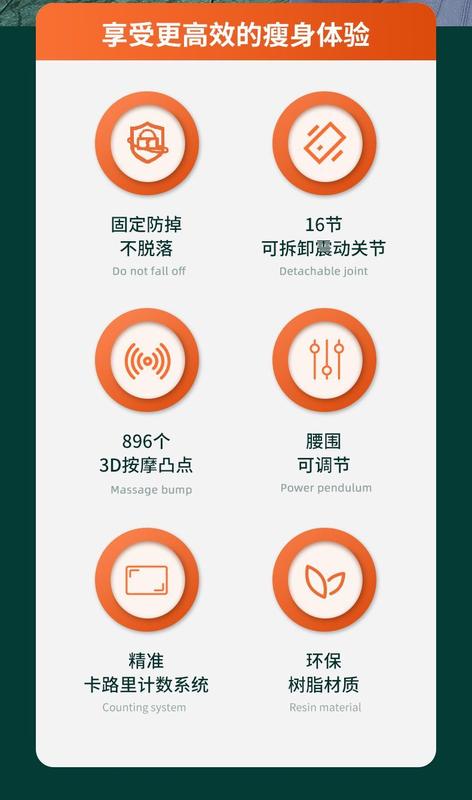 Product Introduction of Deerway Hula Hoop Detachable Adult Weight Loss Fat Loss Thin Belly Waist Slimming and Belly Trimming Lazy Student Girls Fitness 1