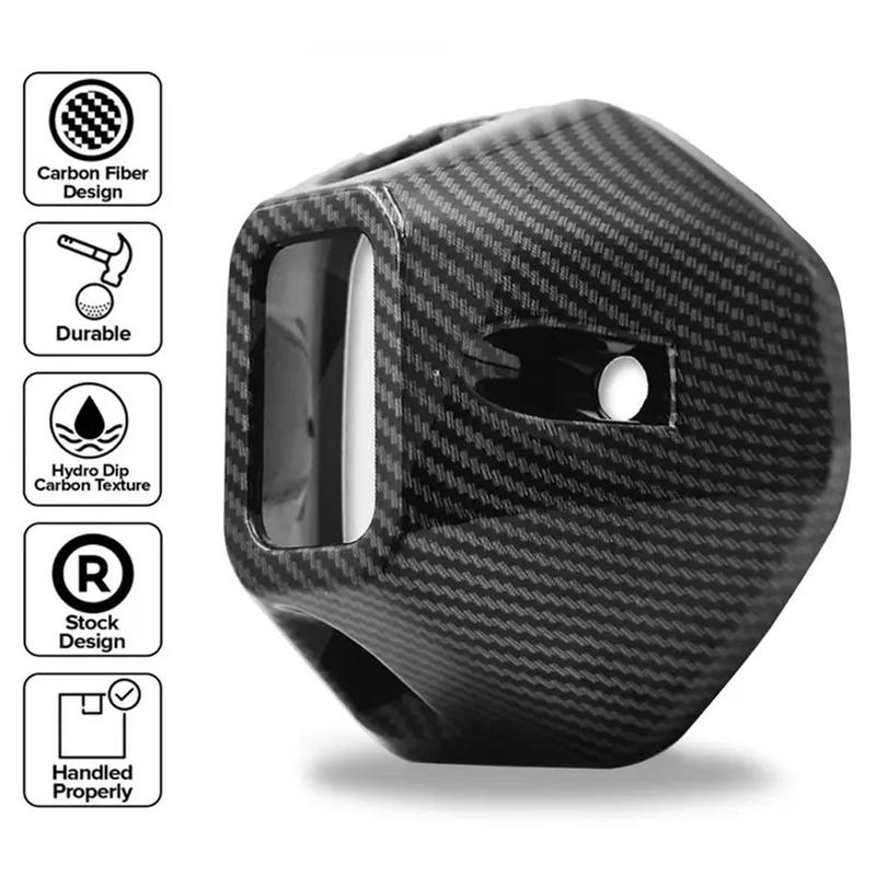 Product Introduction of Motorcycle Muffler Tip Cover Glossy Carbon Exhaust Tip Garnish Accessories For Honda Click 125 Click 125i/150i ABS #452803 16
