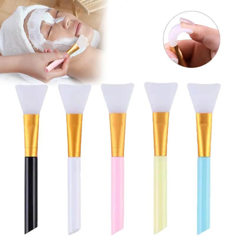 Cọ Chải Mặt Nạ Silicon, Đầu Mềm, Dụng Cụ Chăm Sóc Da Mặt, Thích Hợp Cho Mặt Nạ Đất Sét Tự Làm, Cọ Điều Chỉnh, Đuôi Nghiêng, Dụng Cụ Làm Đẹp Da Mặt, Để Áp Dụng
