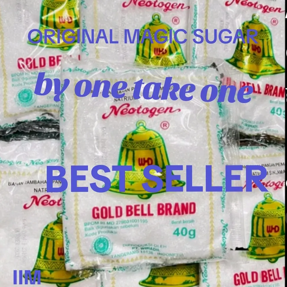 original BY ONE TAKE ONE MAGIC SUGAR GOLD BEL BRAND 40G PER SASHEET 1PACK 10PCS