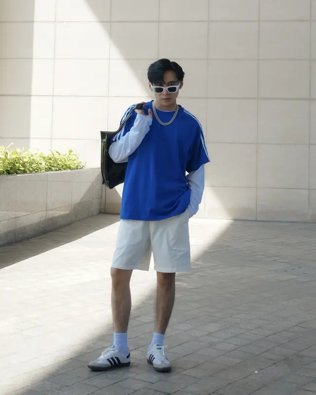 Áo thun 3 SỌC phom rộng CAPMAN CLUB, thoải mái trẻ trung, chất cotton thấm hút tốt 5