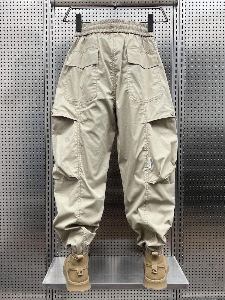 Product Introduction of Quần Jogger, Thương Hiệu Thời Trang Mới Mùa Hè Cho Nam, Phong Cách Hàn Quốc, Dễ Phối Đồ, Chất Liệu Pu, Quần Yếm Đẹp Trai, Túi Rộng Lớn, Quần Harem Ngoài Trời Menswear Pants 10