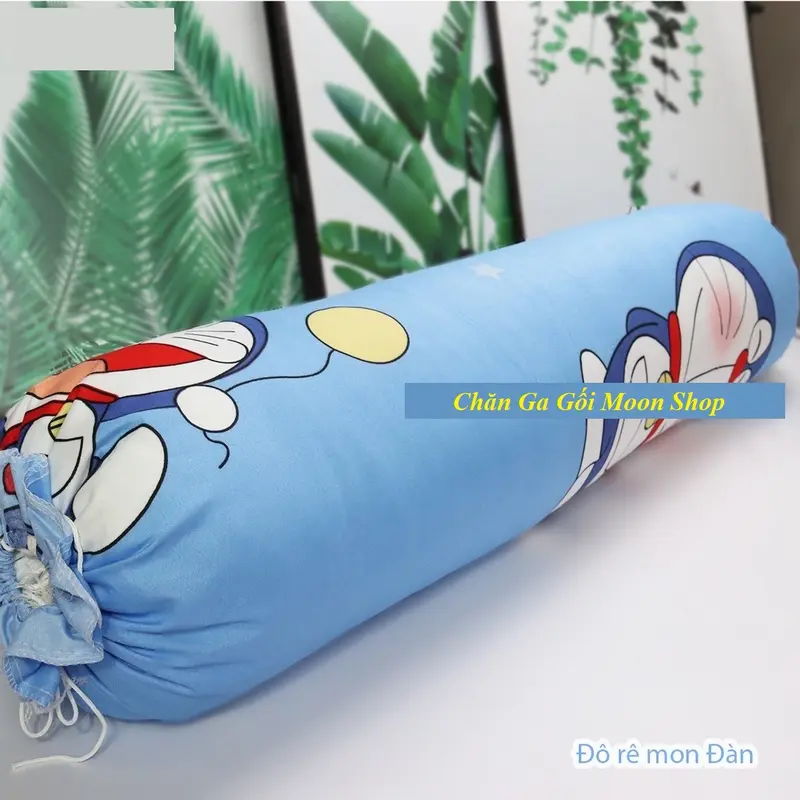 Gối Ôm Người Lớn (1 Vỏ + 1 Ruột) Bông Hạt Cao Cấp - Kích Thước : 30cm x 100cm - Nguyệt Ánh Bedding [Tam giác ghi] 1