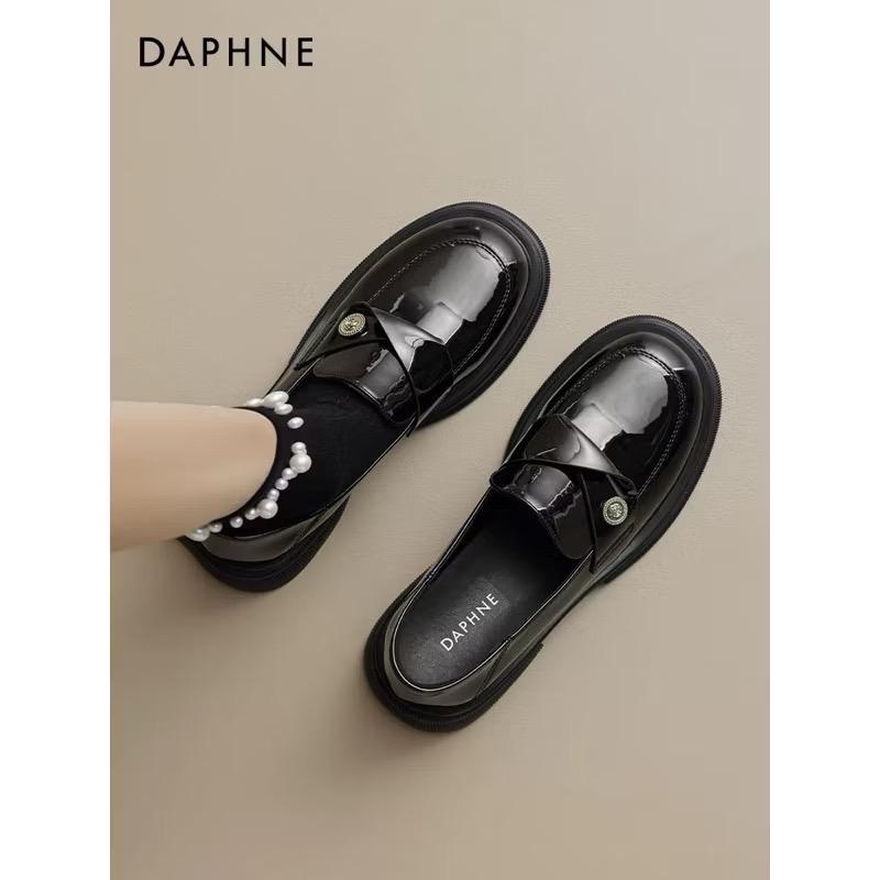 ￼[HÀNG CÓ SẴN] size 40-43 Giày da bóng đế bệt xoắn chéo đính đồng xu BIGSIZE 2