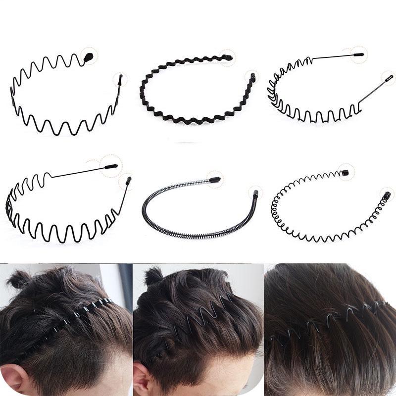 Set 6 Cái Bờm/Cài Tóc Kim Loại Đơn Giản Với Nhiều Kiểu Dáng Cho Cả Nam Và Nữ Phụ Kiện Tóc Voi Nhung