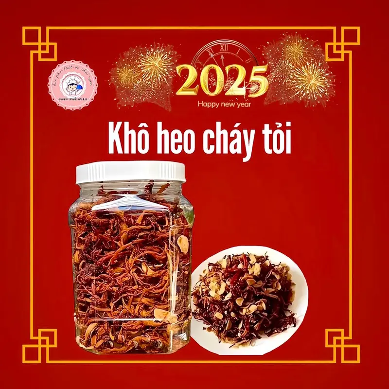 Khô Heo Cháy Tỏi - Thịt Heo Săn Chắc, Thơm ngon  Chua Snack Cay Ăn Vặt Food  Da Heo 0