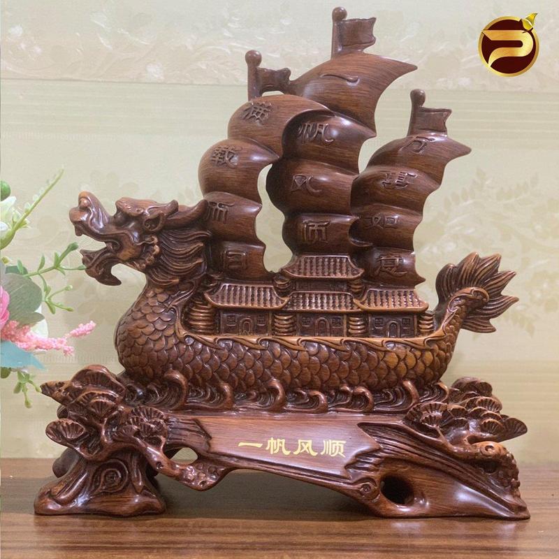 Thuận Buồm Xuôi Gió Trang Trí Quà Tặng Decor Decor Phòng Trang Trí Nhà Phòng Khách Tượng Thủy Tinh đá phong bầu hồ hũ vàng thần tài thuỷ lô