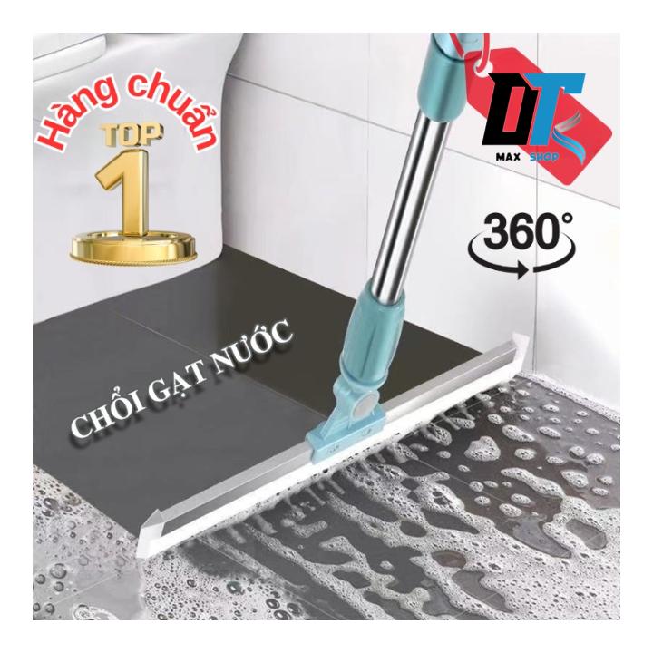 Combo 2 Chổi Gạt Nước Đa Năng Xoay 360 Độ, Sử Dụng Linh Hoạt Lâu Dài Cho Nhà Tắm Vệ Sinh, Kính, Sàn Nhà 1