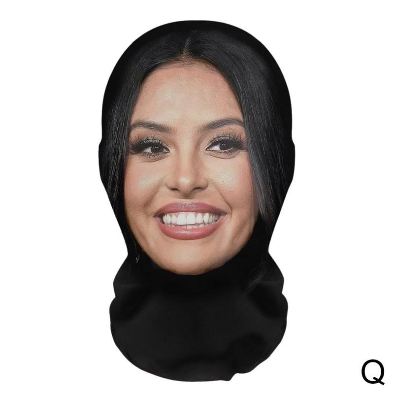 Product Introduction of 3D Printed Seamless Kanye Face Mask Celebrity Face Mask Funny Head Cover Riding Scarf Cosplay Headwear Hip Hop Hood 40