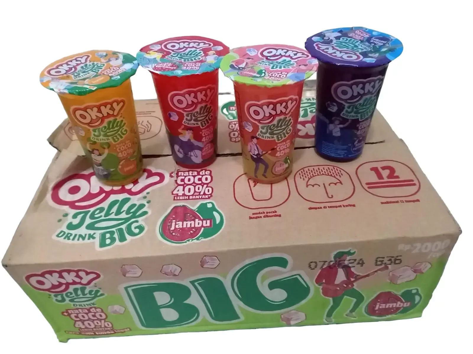 Cod / Minuman okky jelly drink big 220 ml 1 dus isi 24 pcs - Shop ...