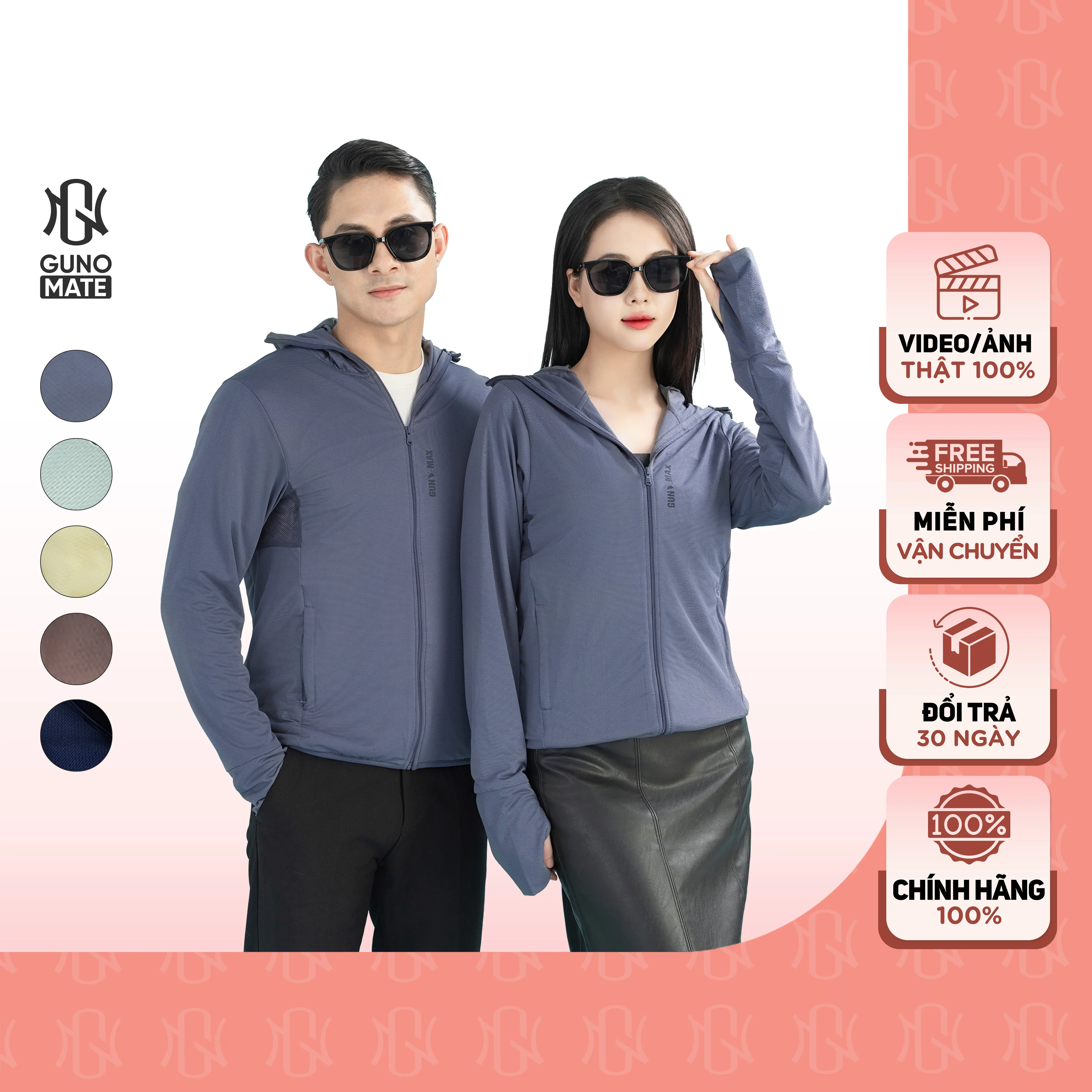 GUNO-Áo chống nắng nam nữ 2 lớp chống tia UV có che trán vành mũ rời SP5| 3HANU182/NA87 | BigBuy360 - bigbuy360.vn GUNO-Áo chống nắng nam nữ 2 lớp chống tia UV có che trán vành mũ rời SP5| 3HANU182/NA87 | BigBuy360 - bigbuy360.vn