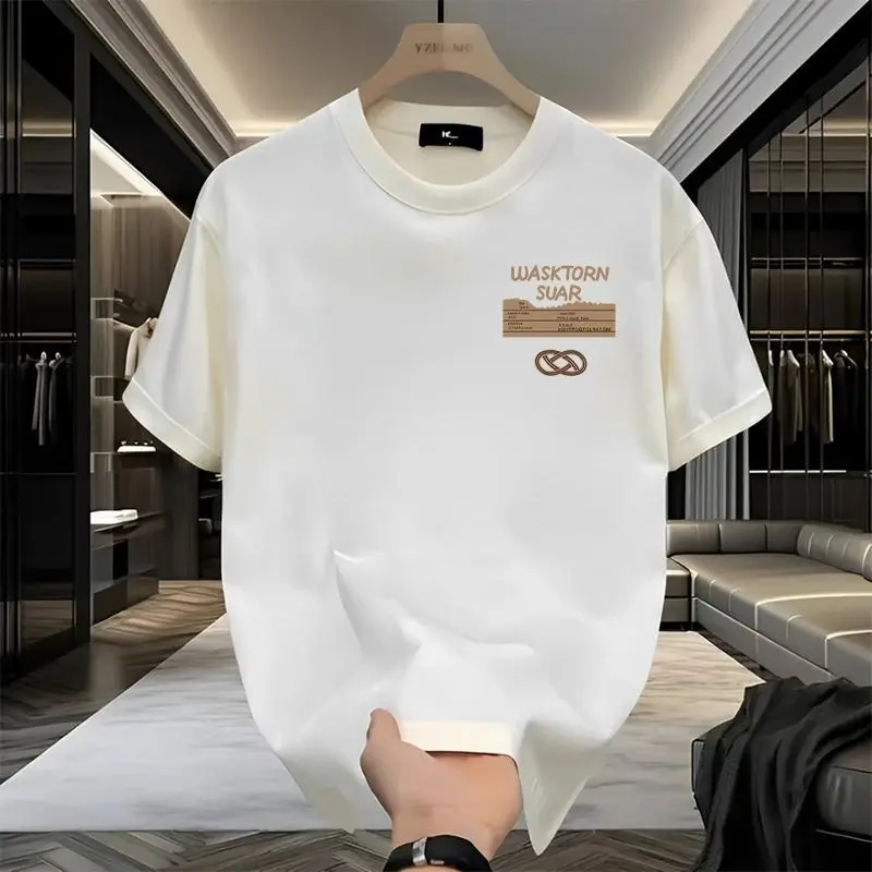 Áo Thun Mỹ, Nặng, Hợp Xu hướng Mùa Hè, Dáng Rộng Vừa Vặn, Thường Ngày, Unisex, Áo Trên