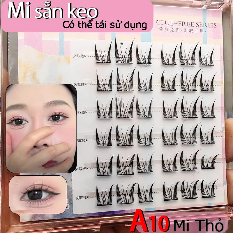 Lông Mi Giả, Lookme Star, Keo Dán, Cong Chữ C, Mịn, Có Thể Tái Sử Dụng, Thiết Kế Tinh Xảo Trang Điểm Việt Nam, Thích Hợp Cho Những Người Dùng Muốn Tạo Cảm Giác Mắt Quyến Rũ, Hiệu Ứng Cong Tự Nhiên, Có Thể Sử Dụng Nhiều Lần, Hiệu Suất Chi Phí Cao 2