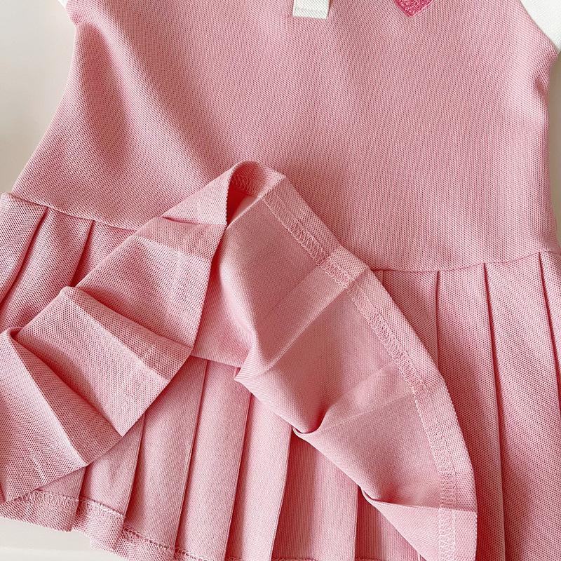 Product Introduction of [COD] 1-7Y Summer Polo Dress Terno Sleeveless Princess Dresses Kids Baby Girl Outfit Soft Fashion Short Skirt Kids Wear Girls' Fanshion Clothes Sets 47
