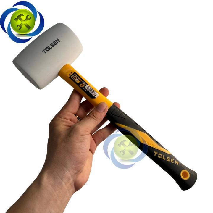 Búa cao su trắng 450g Tolsen 25175 1