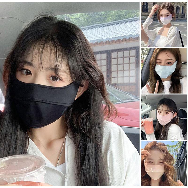 Product Introduction of Gradient Color Ice Silk Face Mask Summer Anti-UV Quick-drying Women Headband Ice M3U1 Scarf M0S6 20