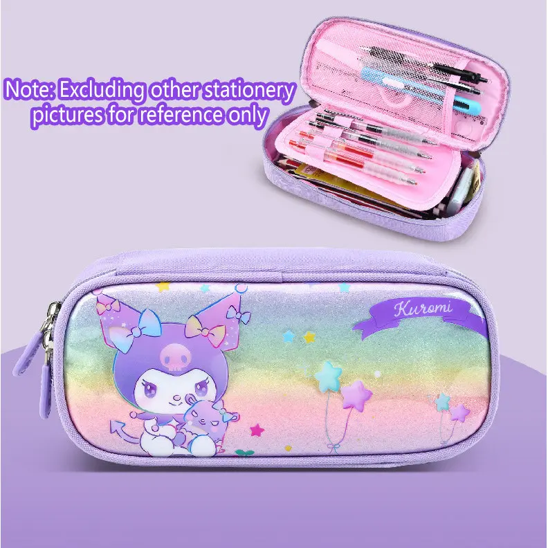 Sanrio Pencil Case Kuromi Cinnamoroll Melody Double-Layer