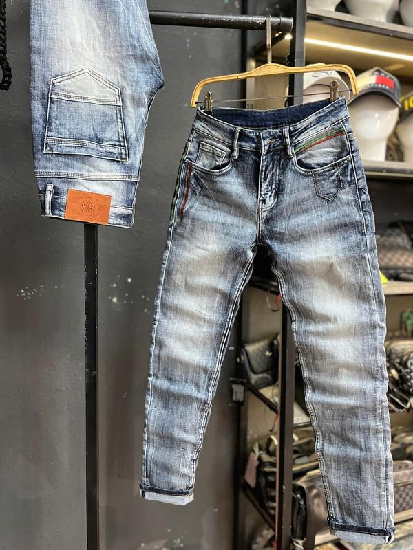 [2 Mẫu Quần Jean Nam Dài JD691-JD8005] Quần JEAN Nam Dài Túi 5 Chỉ Màu & Xanh Bạc Was Thêu Năm Chỉ Trước Túi J3685-J3876 2