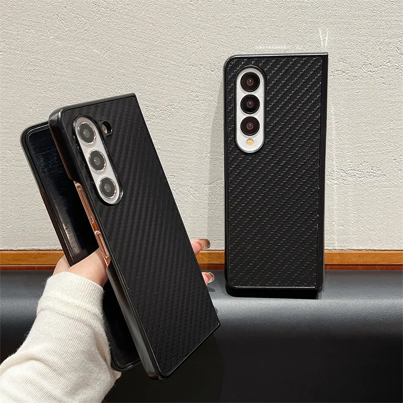 Ốp Lưng Thời Trang, Chất Liệu Sợi Carbon, Cho Samsung Galaxy Z Flip 4 5 6, Flip6, Flip5, Flip2, 5G, Flip4, Flip 3, 2, Flip3, Ốp Mỏng Bảo Vệ