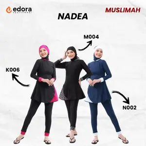 [COD] Edora Sportswear - Baju Renang Muslimah Baju Renang Wanita Rok Polos Slimfit - Nadea