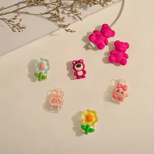 【COD】Model terbaru 2026 Casing Pelindung Kabel Data Permen Lucu, Pelindung Kabel Pengisian Daya, Aksesori Universal Ponsel