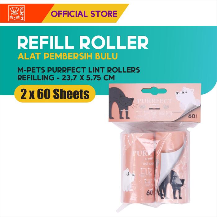 Gambar M-Pets Purrfect Lint Rollers & Refill Roller / Pembersih Bulu Hewan - Refill 60 Sheets dari M-Pets Volk Pets Indonesia Kota Tangerang 4 Tokopedia