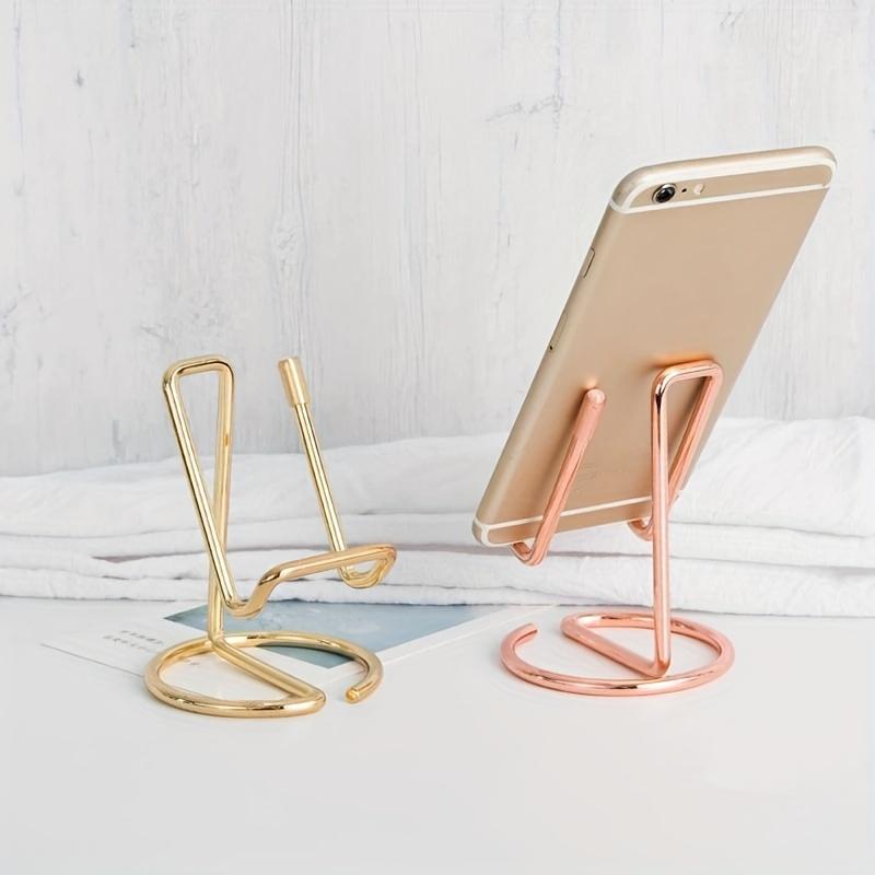 Product Introduction of Heavy Duty Iron Phone Holder - Desktop Lazy Holder, Supports Mobile Devices - Strong and Convenient Smartphone Holder 2